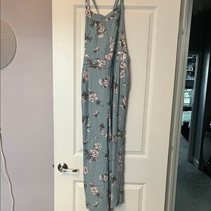 Torrid Blue Floral Jumpsuit